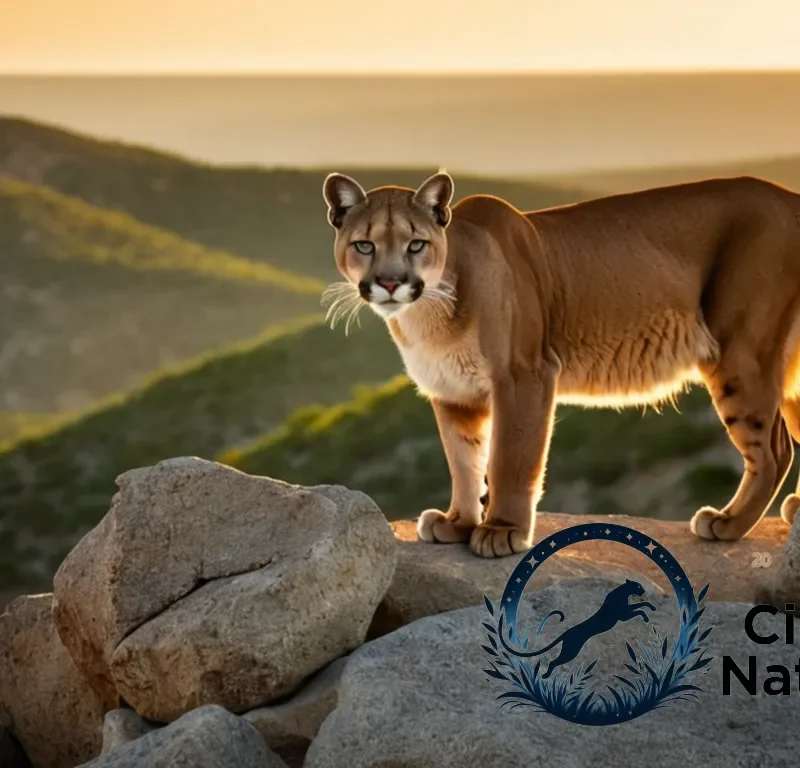 "The image should show a majestic and weary Puma concolor