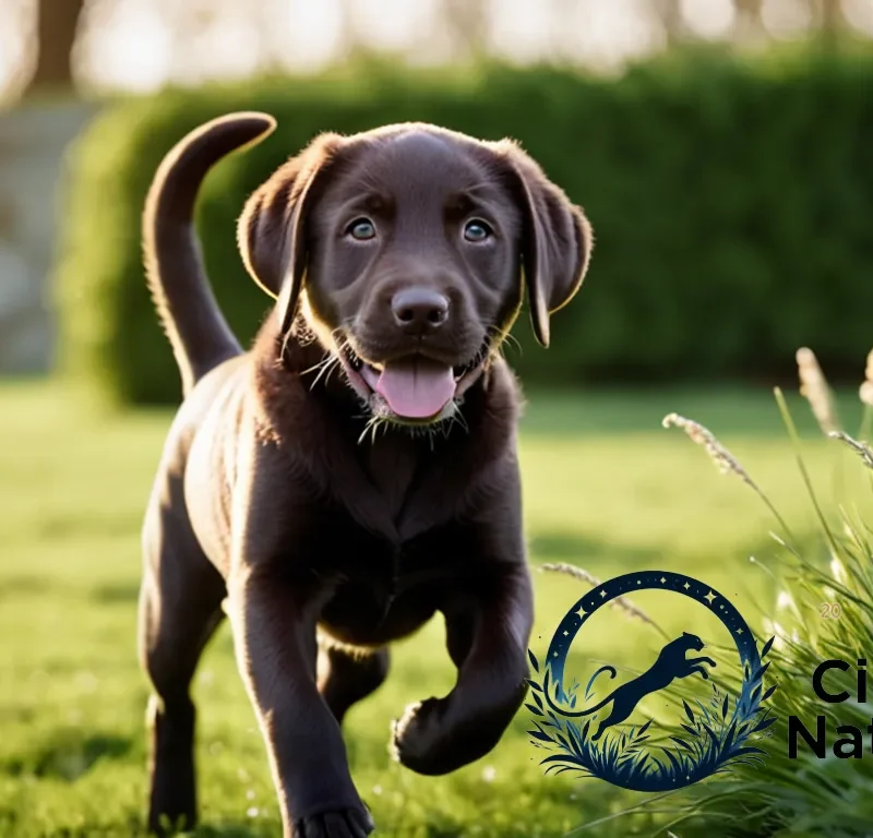 The image should show a focused young Labrador Retriever puppy