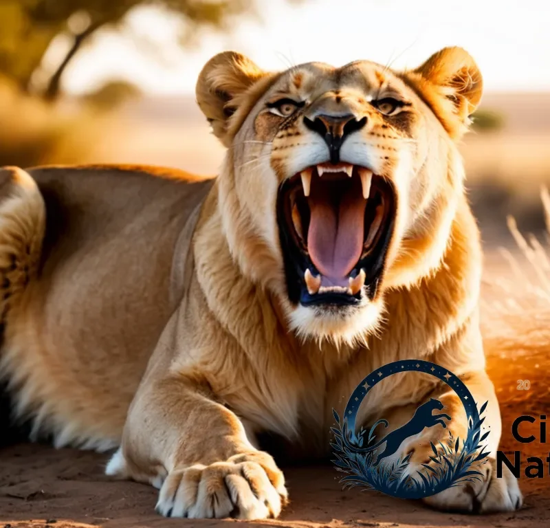 "The image should show a majestic leonine lioness in a mid-belly crawl position