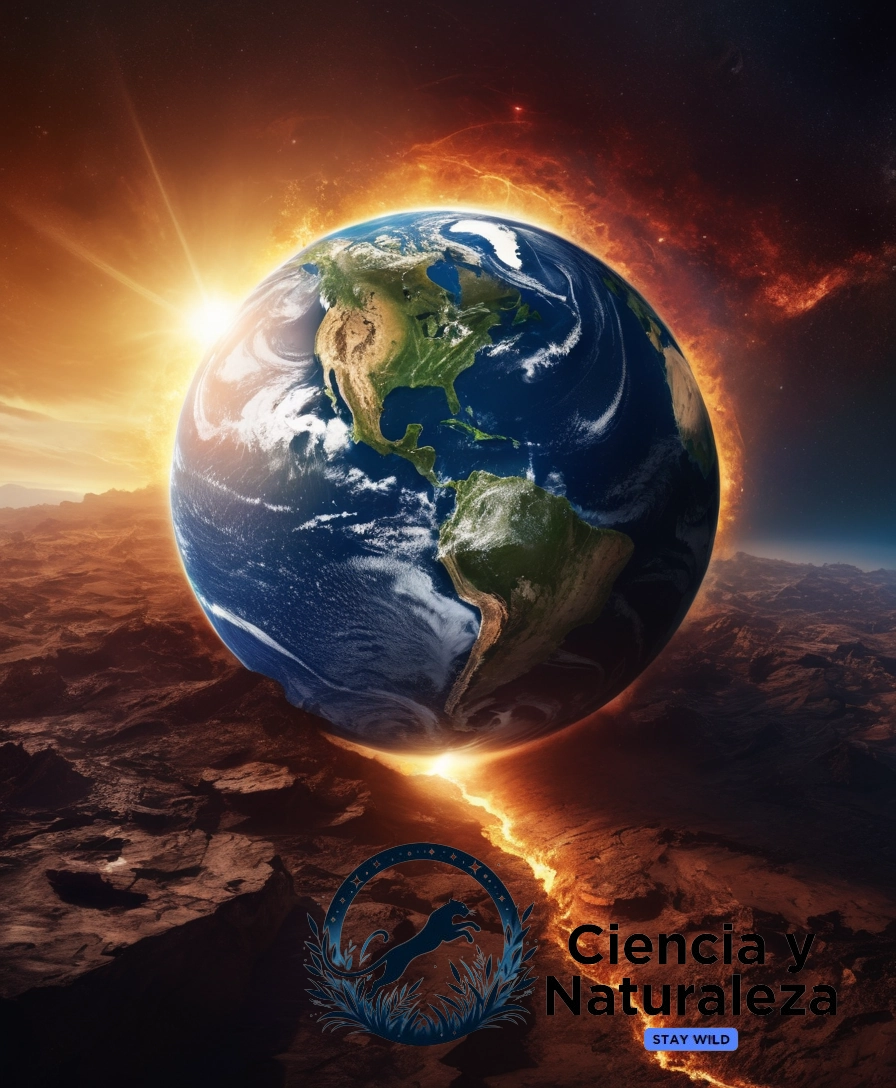 A dramatic illustration of Earth's transformation.