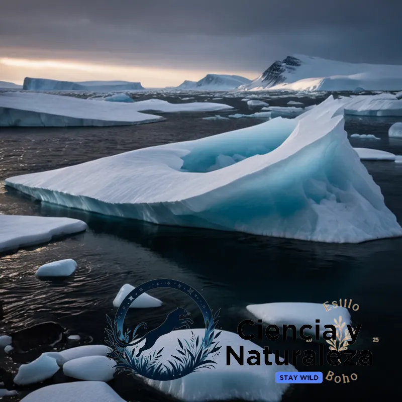 The image should show a majestic morsa emerging from the icy waters of the Arctic Ocean, its massive grey body glistening in the pale light of dawn, against a backdrop of rugged rocky shores and shattered ice floes, with intricate blubber folds and characteristic tusks prominently visible.