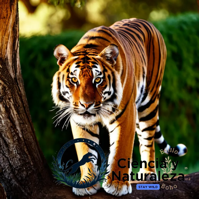 The image should show: A majestic, velvety-coated Bengal tiger's dark orange fur blending seamlessly into the shadowy Indian savannah surroundings, its piercing yellow eyes locked intensely on camera as it stands tall behind a weathered acacia tree in a shaft of warm, golden sunlight.